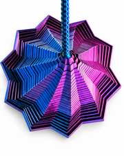 Disco Sensorial Rotatório Terapêutico - Estrela Espiral 10 Pontas