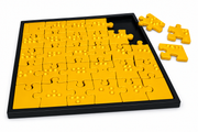 Quebra-Cabeça Tátil Sensorial em Braille