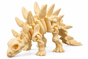 Esqueleto Articulado de Estegossauro (Stegosaurus) em Impressão 3D